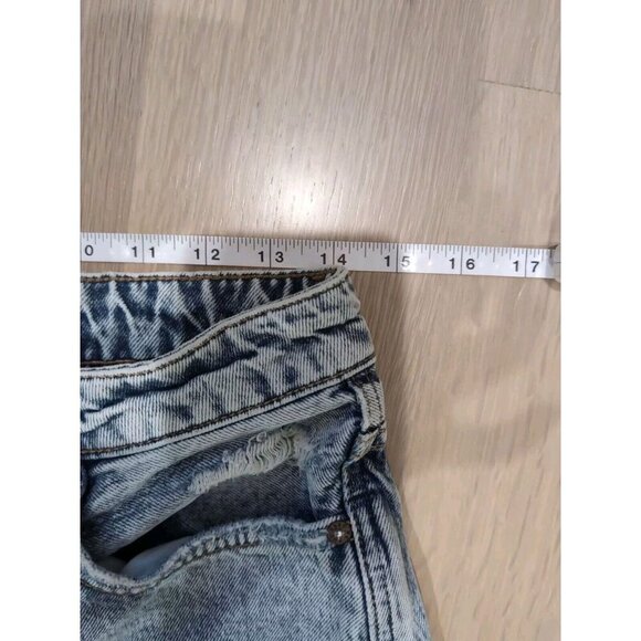 We The Free People Distressed My Own Lane Classic Straight Leg 30 Jeans Light - Picture 9 of 12